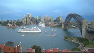 Oceania Sirena departing Sydney Harbour [upl. by Coppinger955]