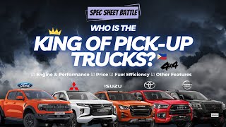 Best 4x4 Pickup Trucks of 2024  Top 5 Ranking Comparison  Philippines [upl. by Stubstad]