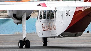 Awesome Golden Bay Air Islander Landing and Leaving Wellington Airport [upl. by Allicerp]