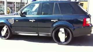 24quot STATUS GRINDER COLOR MATCHED RANGE ROVER SPORT  DONE BY FACTORY TIRE amp RUBBER 4167441414 [upl. by Kenrick734]