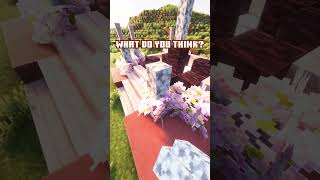 Watch This Cherry Blossom Fountain Transform Your Minecraft Garden 🌸🌿shorts [upl. by Annayhs828]