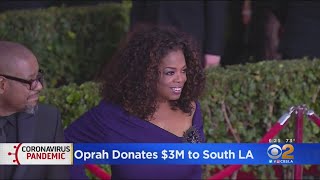 Oprah Donates 3M To Provide Scholarships For South LA Residents Impacted By COVID19 [upl. by Atla48]