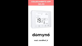 Domyno cter09wit termostato  Collegamento App WiFi [upl. by Airelav919]