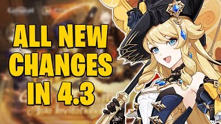 ALL The Changes coming to GENSHIN IMPACT in Version 43 [upl. by Procter]