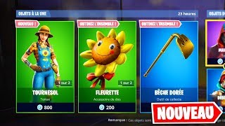 NOUVEAUX SKINS quotRUSTAUDquot amp quotTOURNESOLquot  SAC A DOS Fortnite Battle Royale [upl. by Jack]