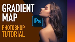 Colour Grading With A Gradient Map Layer In Photoshop [upl. by Anawal]