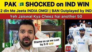 2 Din Me JEET Gya INDIA 😱 PAK 🇵🇰 Shocked on INDIA beat BAN 2nd Test Pakistan Reaction on Ind Win [upl. by Stelmach]