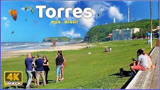 【4K】𝐖𝐀𝐋𝐊 ➜ 𝐓𝐎𝐑𝐑𝐄𝐒 🇧🇷 Av Beira Mar 🇧🇷 BRAZIL 4K video  WALKING Travel channel [upl. by Kosse]