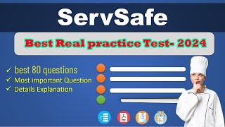 2024 ServSafe Manager Practice Test Best 80 Questions 1 [upl. by Gnuhp919]