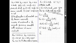 Esercizio 2 trasformatore monofase [upl. by Ahsirek]