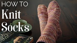 TUTORIAL How to KNIT SOCKS [upl. by Rockwell984]