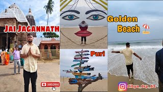 Jagannath Puri Dham 🙏 Golden Beach ⛱️ Sambalpuri vlog roadtrip purijagannadh goldenbeach [upl. by Edia]