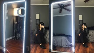 DIY Affordable Light Up Full Body Mirror [upl. by Ordnagela]