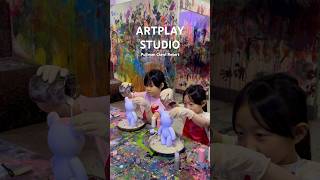 Artplay studio di Pullman Ciawi Vimala Hills Hotel 🎨 Bearbrick painting [upl. by Floeter]