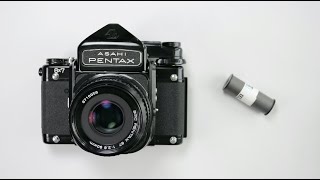 Loading a Pentax 6x7 Pentax 67 [upl. by Elurd]