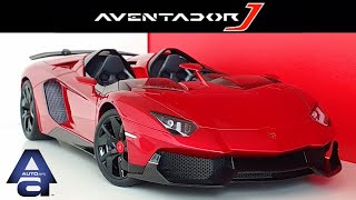 REVIEW AUTOart 118 Lamborghini Aventador J  Rosso J [upl. by Latsyrk968]