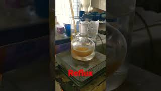 Reflux reactionchemical synthesis chemical reaction synthesis [upl. by Ilzel]