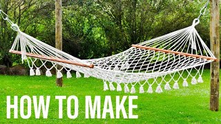 How To Make Hammock At Home  DIY  EASY HAMMOCK [upl. by Yelsehc]