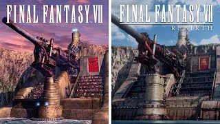 Comparing the LOCATIONS of Final Fantasy 7 and FF7 Rebirth [upl. by Gerstner954]