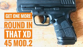 Springfield XD Mod2 45 Magazine Modification [upl. by Atsed446]