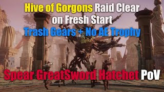 Hive of Gorgon Raid full clear on Fresh Start All trash Gears  no AE trophy [upl. by Ranitta843]