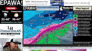 Saturday January 6th7th 2024 video forecast [upl. by Elnukeda]