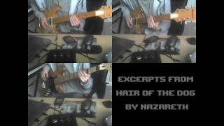 Nazareth  Hair Of The Dog Excerpts Instrumental Cover [upl. by Airdnahc]