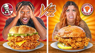 POPEYES VS KFC FOOD CHALLENGE [upl. by Yssirk]