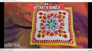 Tutorial  111 MATTONELLA  Vetrata bianca [upl. by Akenahs]