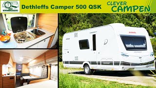 Dethleffs Camper 500 QSK 2021 Was kann der kompakte FamilienCamper  TestReview Clever Campen [upl. by Leva289]