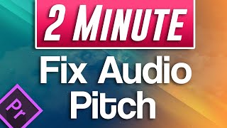 Premiere Pro  How to Speed Up Audio without Changing Pitch [upl. by Annalee]