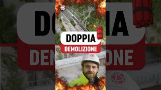 Due viadotti demoliti con esplosivo contemporaneamente  VIDEO COMPLETO👆👆 [upl. by Erdeid369]