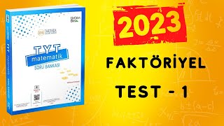 345 TYT MATEMATİK SORU BANKASI ÇÖZÜMLERİ  2023  FAKTÖRİYEL  TEST 1 [upl. by Ynohtna429]