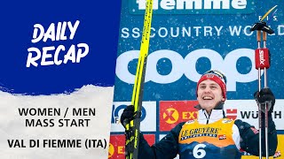 Svahn and Valnes save the best for last in Fiemme Mass Start races  FIS Cross Country World Cup [upl. by Noremak396]