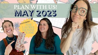 PLAN WITH US MAY 2023 OMG Planners with Laurel Denise [upl. by Strohben]