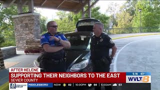 Pigeon Forge police officer’s close Newport ties motivate relief effort [upl. by Gabrila]