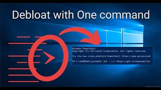 How to Debloat Windows 10 in ONE COMMAND [upl. by Allana]