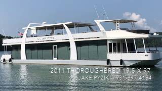 2011 Thoroughbred 195 x 97 Houseboat SOLD BY JAKE PYZIK hpmarinesalescom [upl. by Nnayr993]