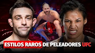 PELEADORES UFC con ESTILOS RAROS [upl. by Santiago165]