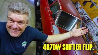 4r70w Ford Transmission shift linkage removal Episode 449 Autorestomod [upl. by Sutherlan]