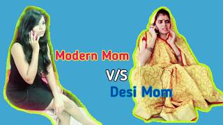 Maa माँ Beti बेटी  THEN vs NOW  Desi Mom Sketch [upl. by Rosenblast]