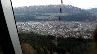 Seilbahn Nordpark Sektion 1 Seegrube  Hungerburg Talfahrt [upl. by Atkinson]