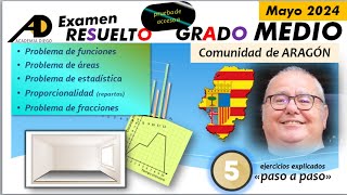 PRUEBA de ACCESO Grado MEDIO Comunidad de ARAGÓN 2024 ACADEMIADIEGO [upl. by Tigirb]