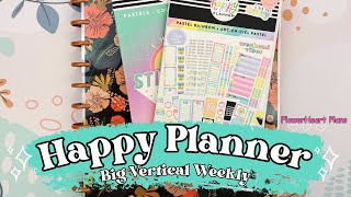 Big Vertical Happy Planner  Weekly Plan with Me  Pastel Rainbow Stickers  June Weekly Planning [upl. by Maire698]