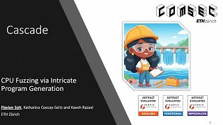 USENIX Security 24  Cascade CPU Fuzzing via Intricate Program Generation [upl. by Bendix]