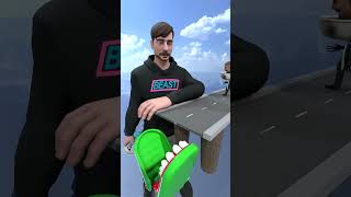 OHIO MrBeast  Cameraman amp Skibidi Jumping over Open Bridge into a Gigantic Toilet shorts [upl. by Assirt]