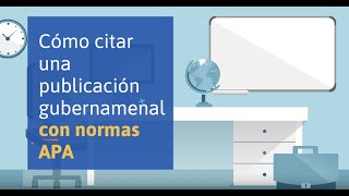 Cómo citar una Publicación gubernamental en APA [upl. by Marys]