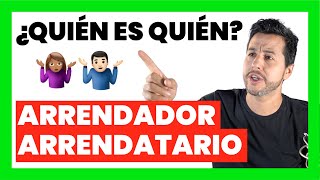 💚Quién es el ARRENDADOR y ARRENDATARIO❓Diccionario de INVERSIÓN INMOBILIARIA [upl. by Aneelak]