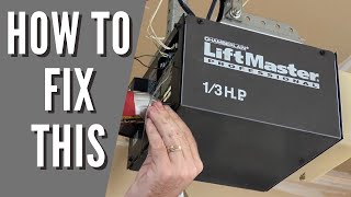 How to repair a Liftmaster garage door opener [upl. by Corene]