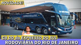 NOVIDADE na RODOVIÁRIA DO RIO G8 DD da EXPRESSO DO SUL e MUITO MAIS MOVIMENTO pela MANHÃ [upl. by Harv473]